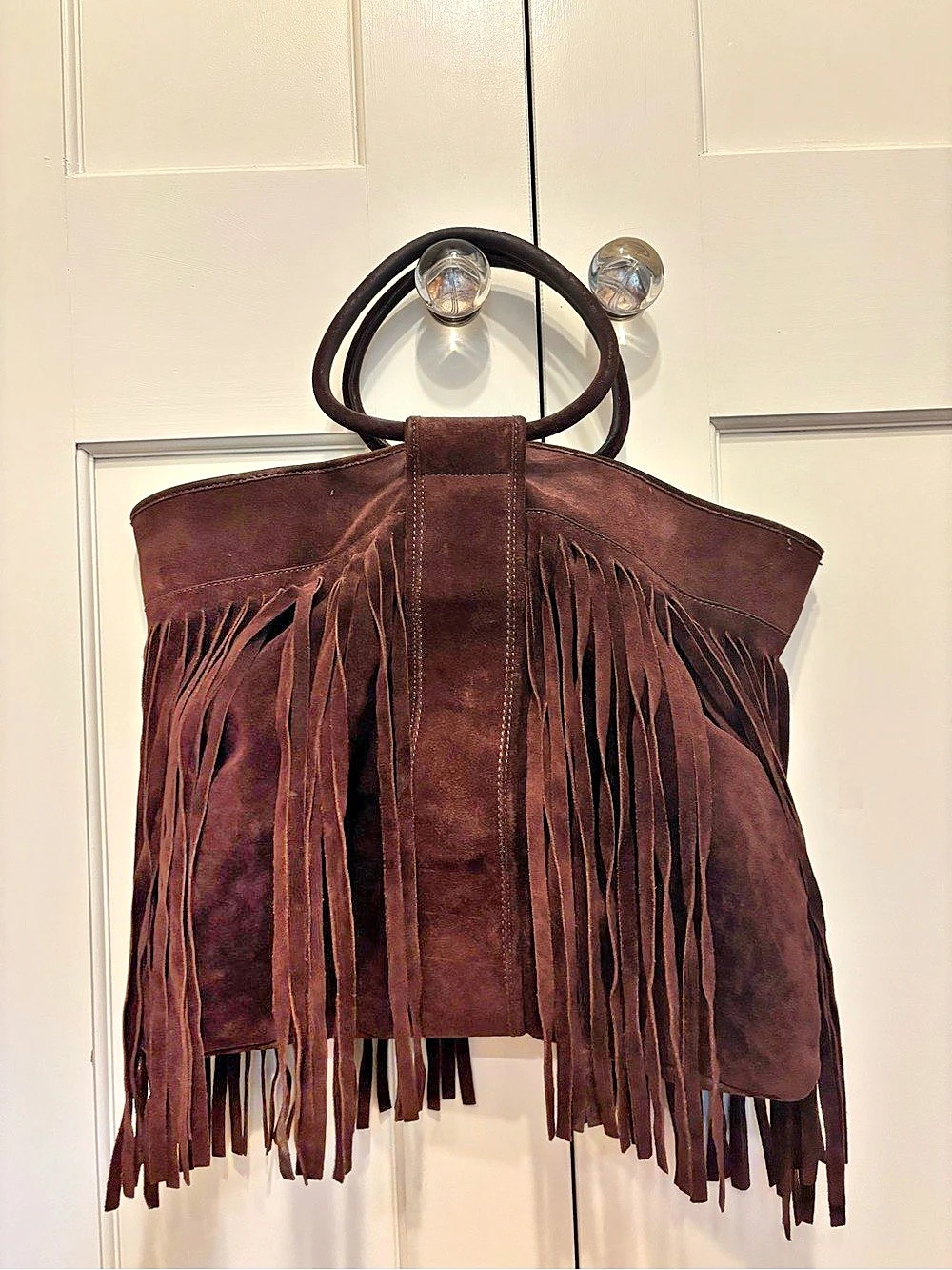 Lucky Brand Nyra Fringe Tote Bag Brown